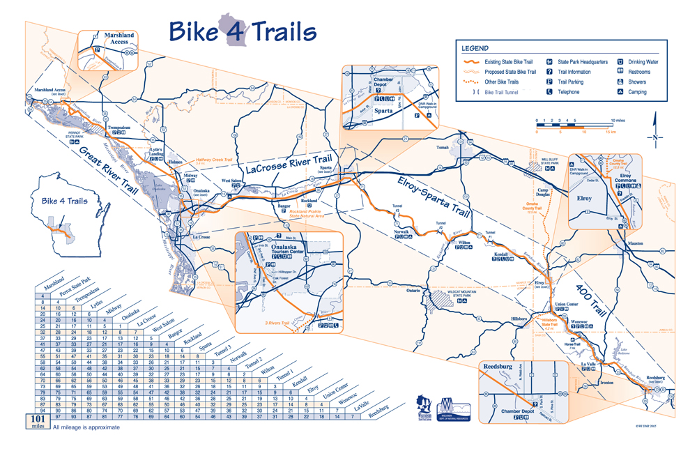 Wi bike paths madison